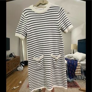 NWT Zara coastal chic striped knit dress